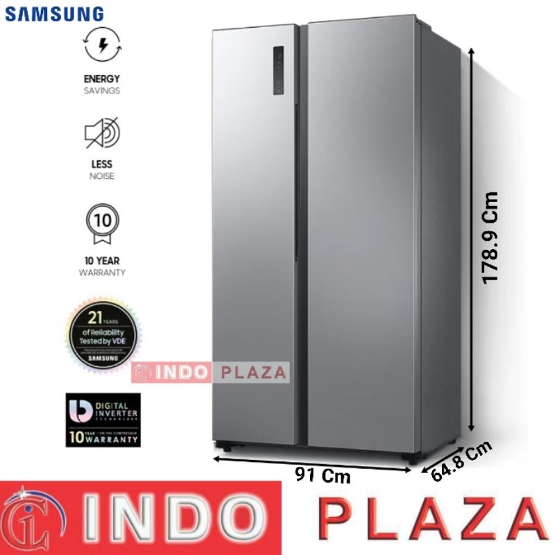 Jual KULKAS SAMSUNG SIDE BY SIDE RS52B3000M9 INVERTER 550 L NEW 2023 Shopee Indonesia