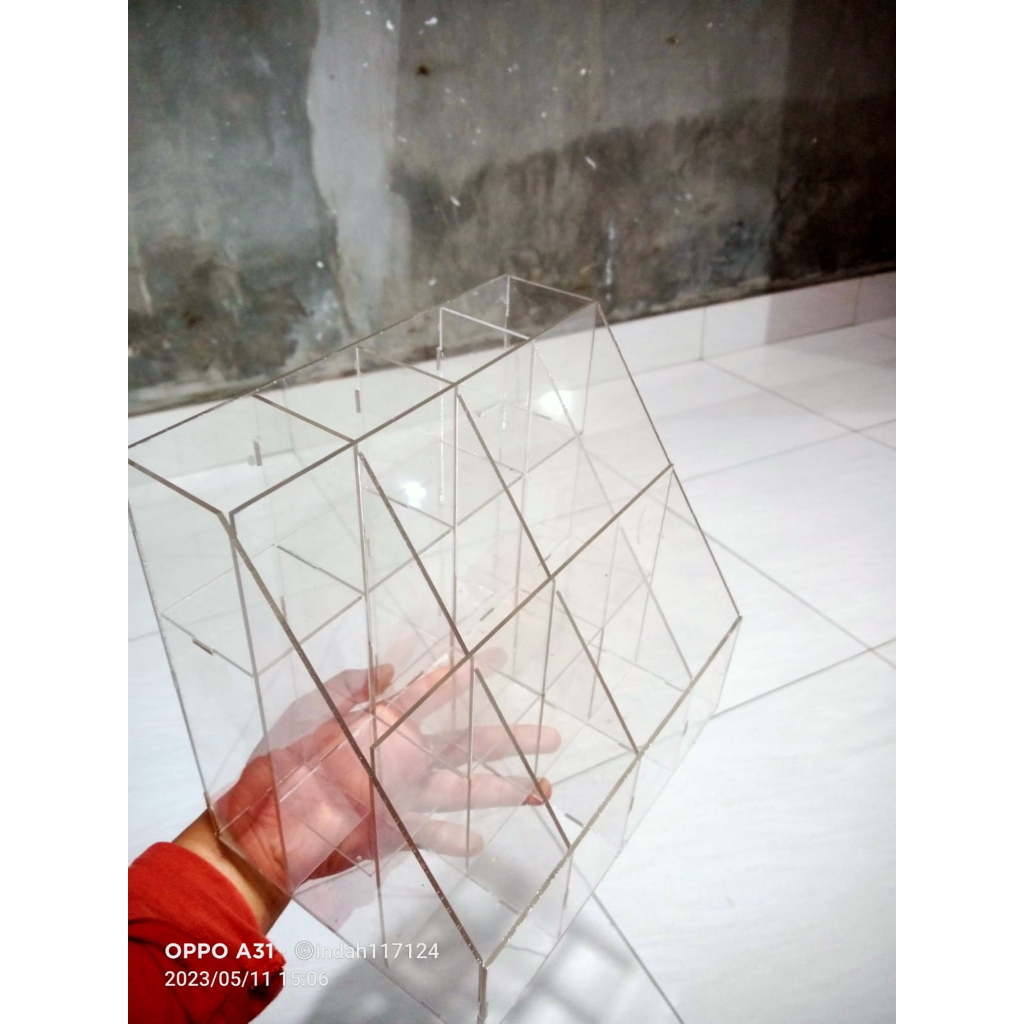 Jual Display rak pulpen 3 tingkat/tempat spidol bahanakrilik | Shopee ...