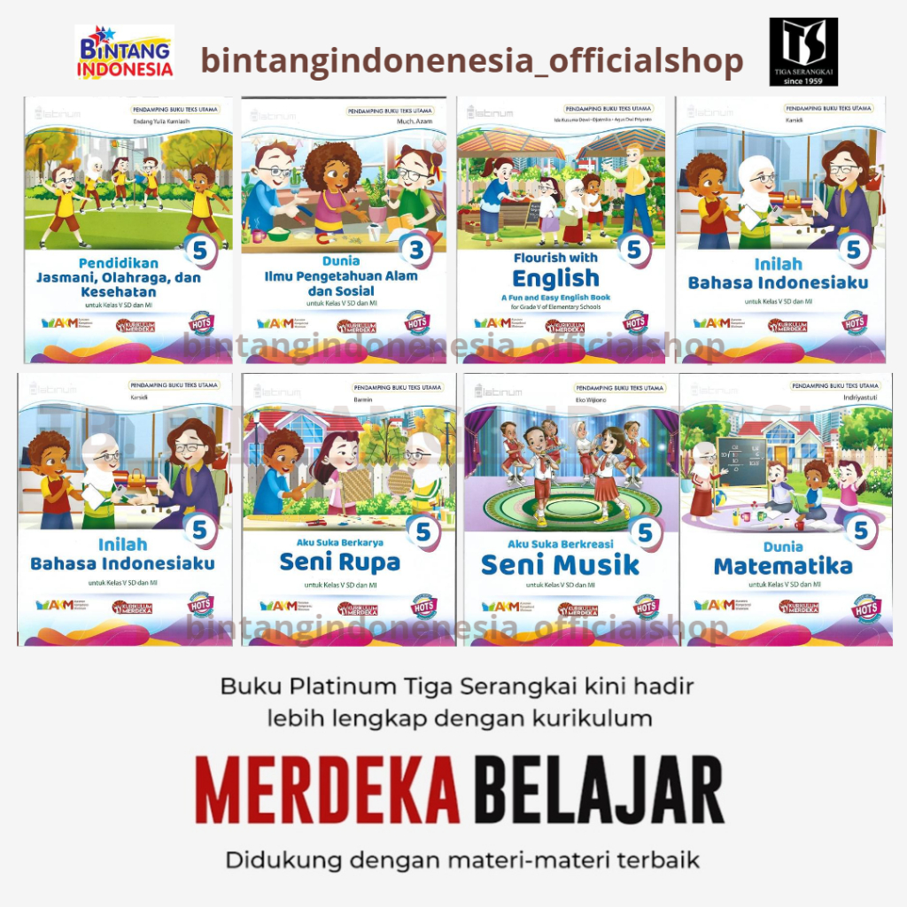 Jual Platinum Buku Pelajaran Kelas 5 Sd Kurikulum Merdeka Shopee Indonesia