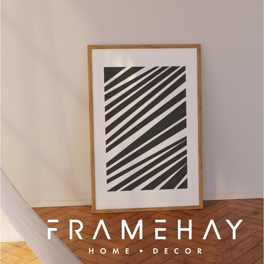 Jual Wall Decor Monochrome 30X45CM Art Print Framed Poster Lukisan ...