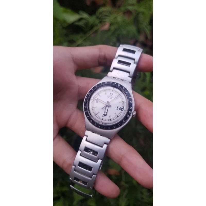 Harga jam tangan swatch irony aluminium patented sale