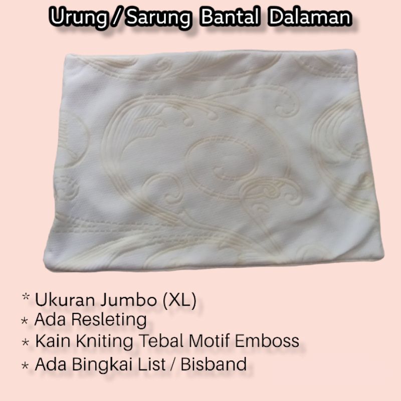 Jual Urung bantal sarung bantal dalaman ada resleting / cover bantal ...