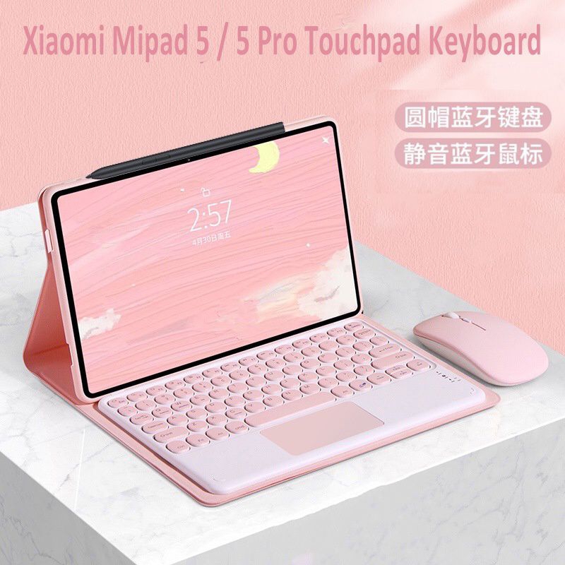 Jual Xiaomi MiPad 5 Mi Pad 5 Pro Book Cover Leather Flip Case Keyboard