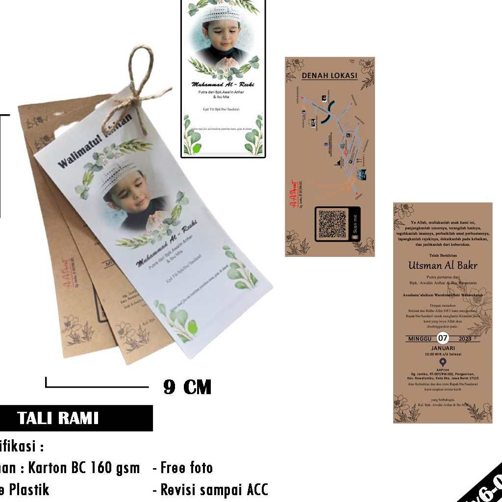 Jual UNDANGAN SUNAT / UNDANGAN KHITAN / SURAT UNDANGAN KHITANAN