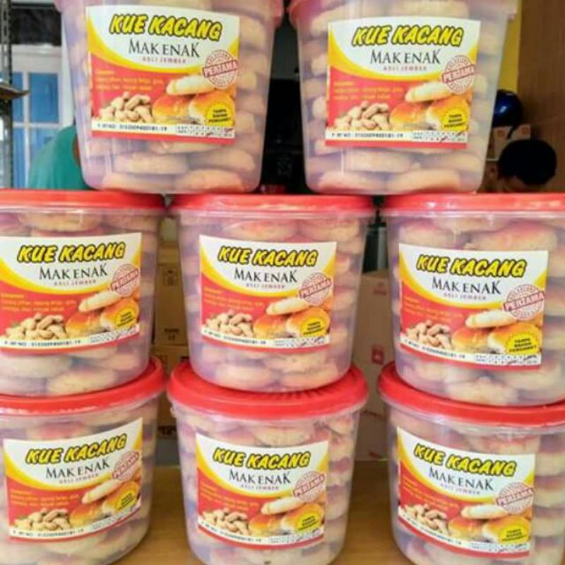 Jual Kue Kacang Mak Emak Original Jember 900gram Free Toples Shopee Indonesia 