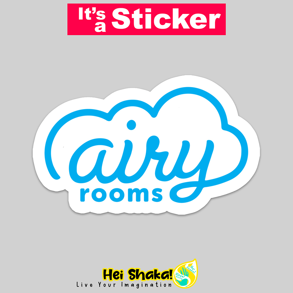 Jual Stiker Airy Rooms Hotel Sticker Bahan Vinyl Anti Air | Shopee ...