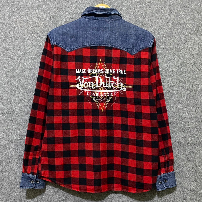Jual kemeja flannel von dutch | Shopee Indonesia
