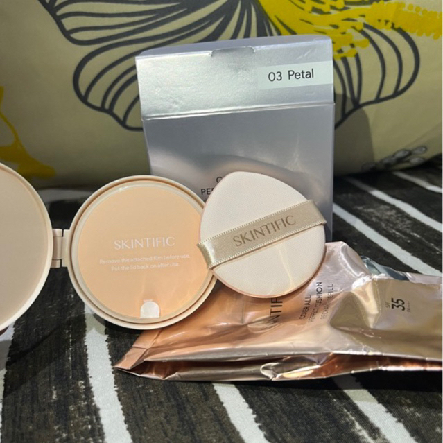 Cushion Fond De Teint Skintific - SPF35 PA++ - Longue Tenue 24H - Teintes Multiples