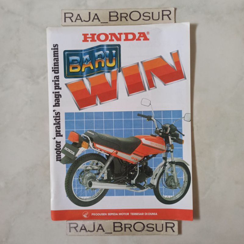 Jual Poster Brosur Katalog Flyer Jadul Lawas Honda Win Win Shopee Indonesia