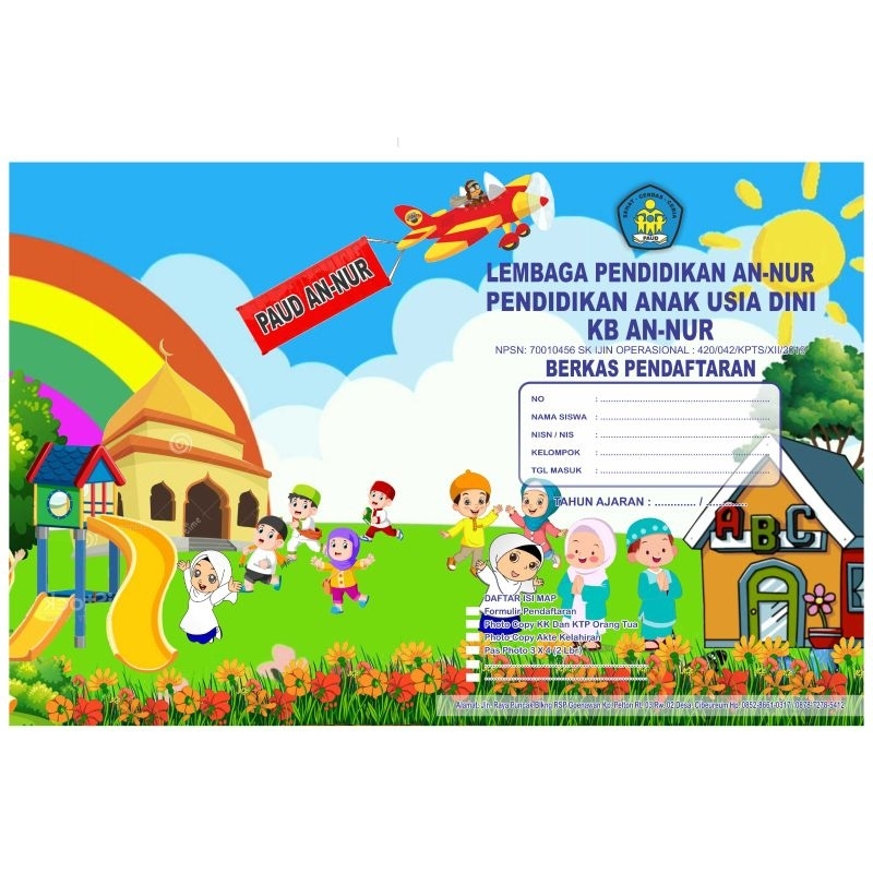Jual MAP PPDB TK/PAUD CUSTOM NAMA ALAMAT DAN LOGO | Shopee Indonesia