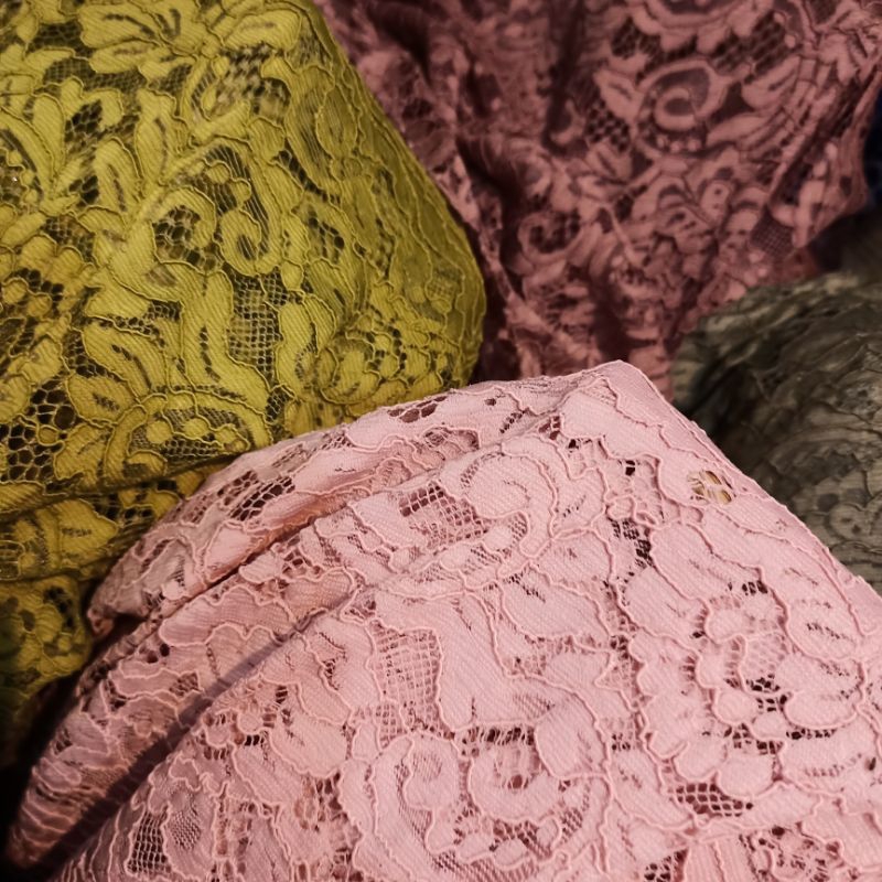 Jual Kain/Bahan Brukat Jepang / Brukat Katun Motif / High Quality ...