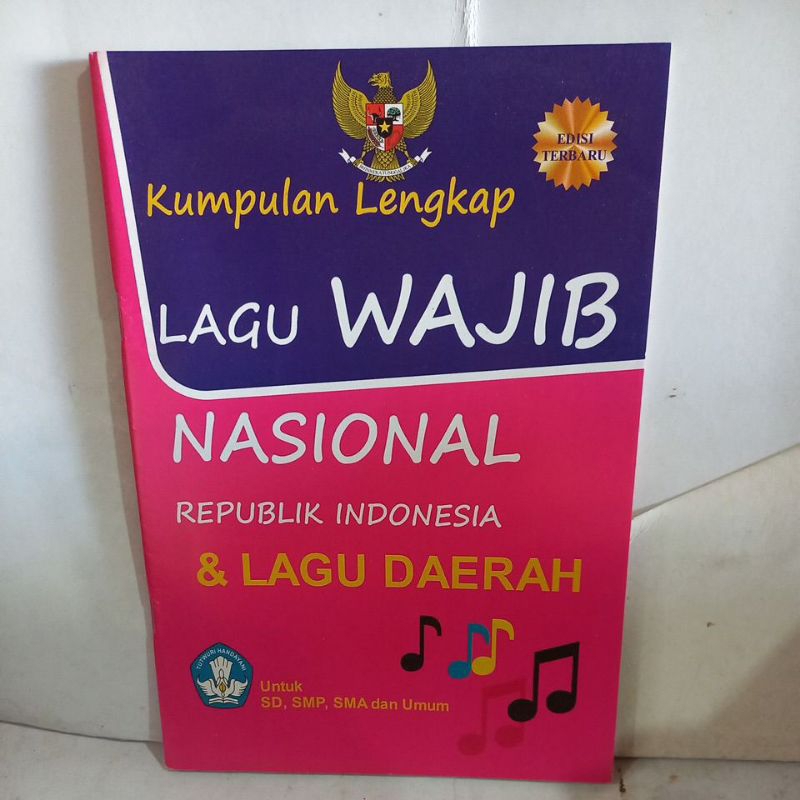 Jual kumpulan lengkap lagu wajib nasional republik indonesia & lagu