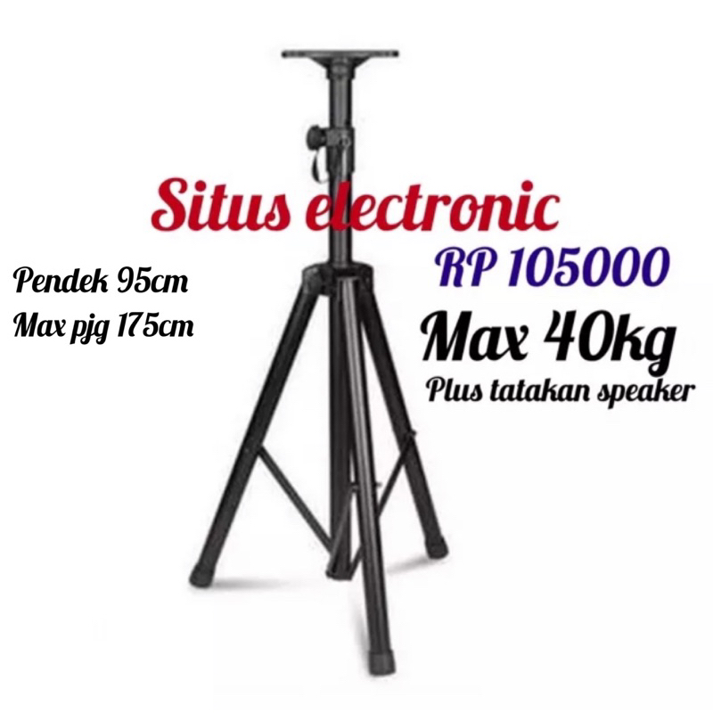 Jual Stand Speaker Active Pasif Tripod Speaker Portable Stand Speaker Full Besi Shopee Indonesia