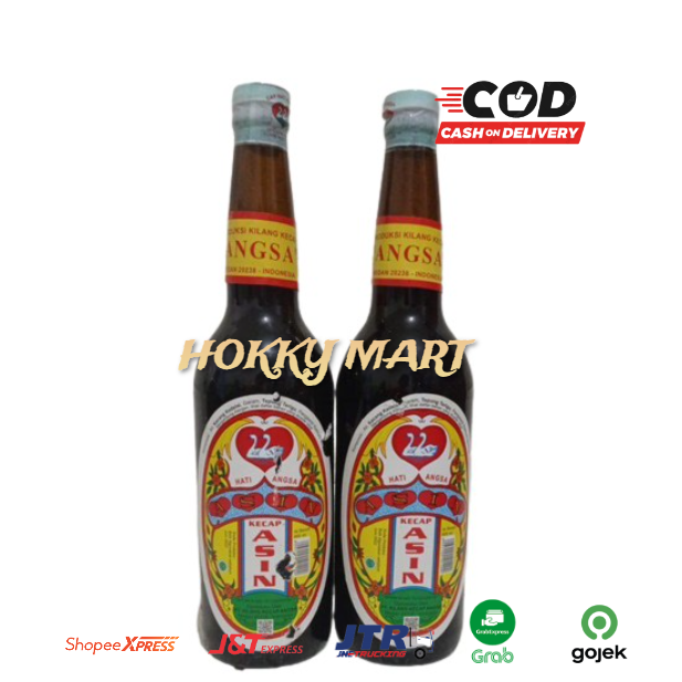 Jual Kecap Asin Cap Hati Angsa Medan Halal Botol 600ml Shopee Indonesia