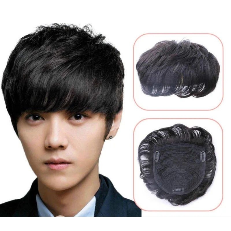 Jual Rambut Palsu Penutup Botak / TOUPEE / Penutup Botak Pria | Shopee ...