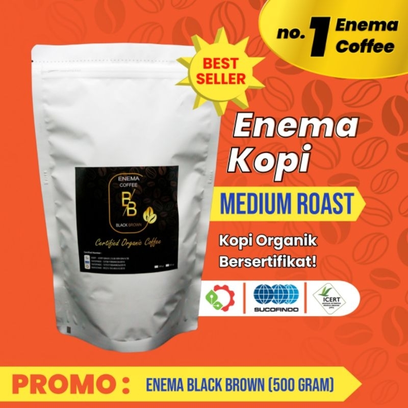 Jual ENEMA KOPI ORGANIK MEDIUM ROAST MURAH BERSERTIFIKAT netto 500 gram ...
