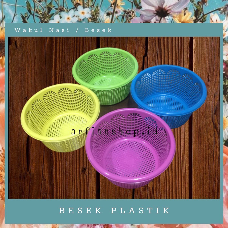 Jual Besek Plastik Serbaguna Keranjang Kecil Wakul Nasi Wakul