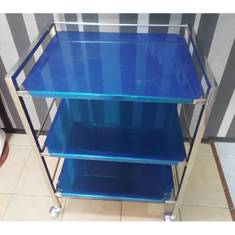 Jual Meja Instrumen 3 Rak Stainless Knockdown | Trolley Instrumen ...