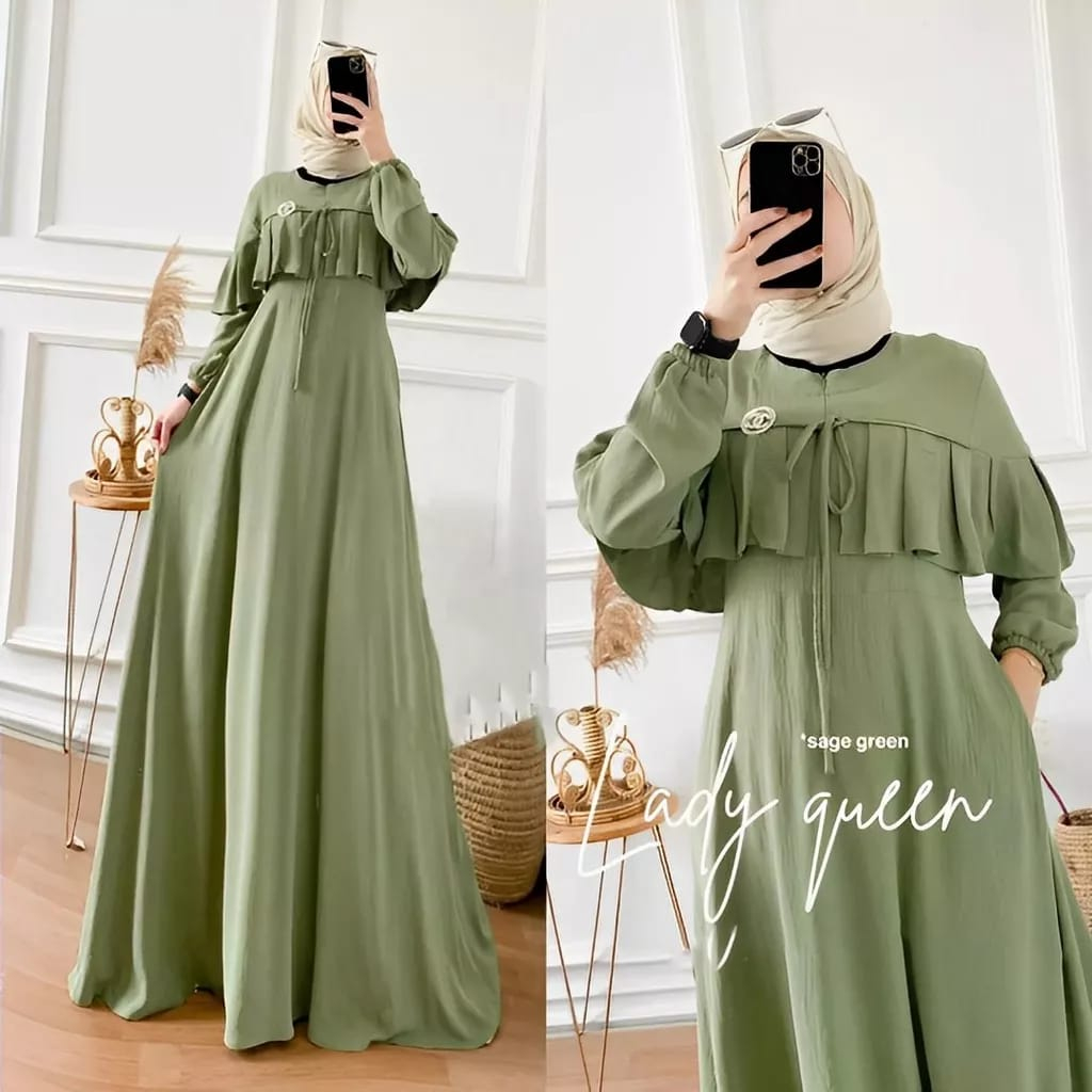 Jual Gamis Polos Busui Wanita Remaja Dewasa Kekinian Terbaru 2023 Lady