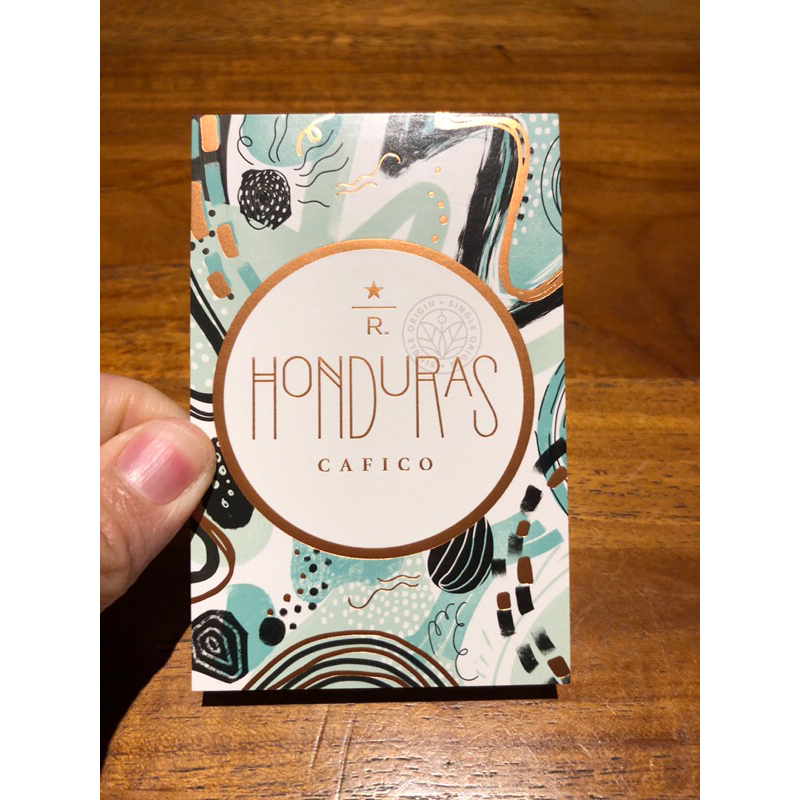 Jual Starbucks Reserve Taster Card Honduras Cafico Singapore Ed