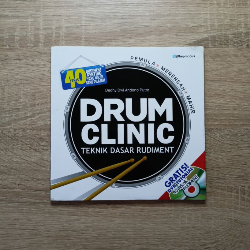 Jual Buku Musik: DRUM CLINIC (buku Teknik Main Drum Dari Pemula Sampai ...