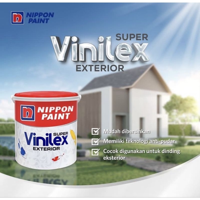 Jual VINILEX SUPER EXTERIOR NIPPON PAINT 5 KG / CAT TEMBOK EXTERIOR ...