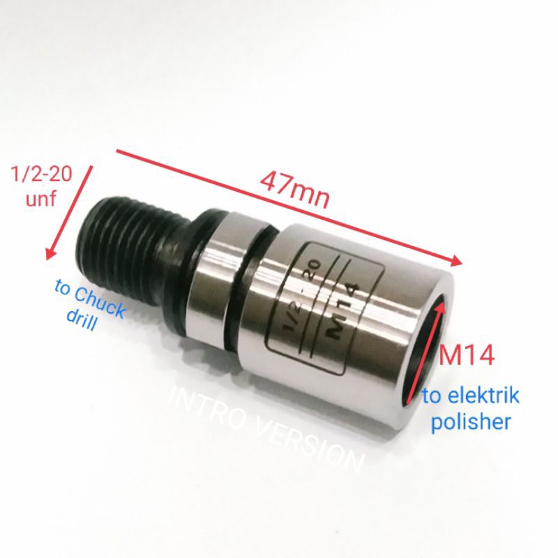 Jual adapter mesin poles m14 ke 1/2 20unf | Shopee Indonesia