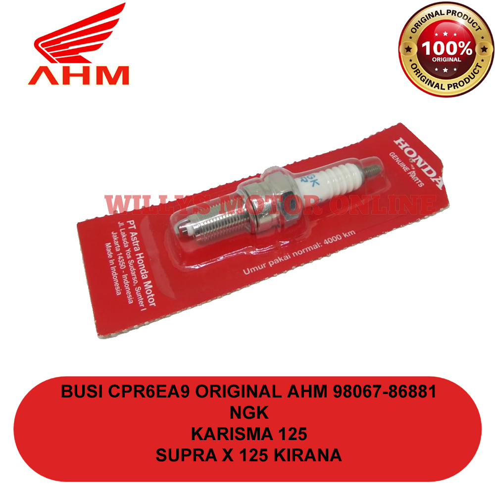 Jual Busi CPR6EA9 Original AHM 98067 86871 Busi Karisma Supra X 125