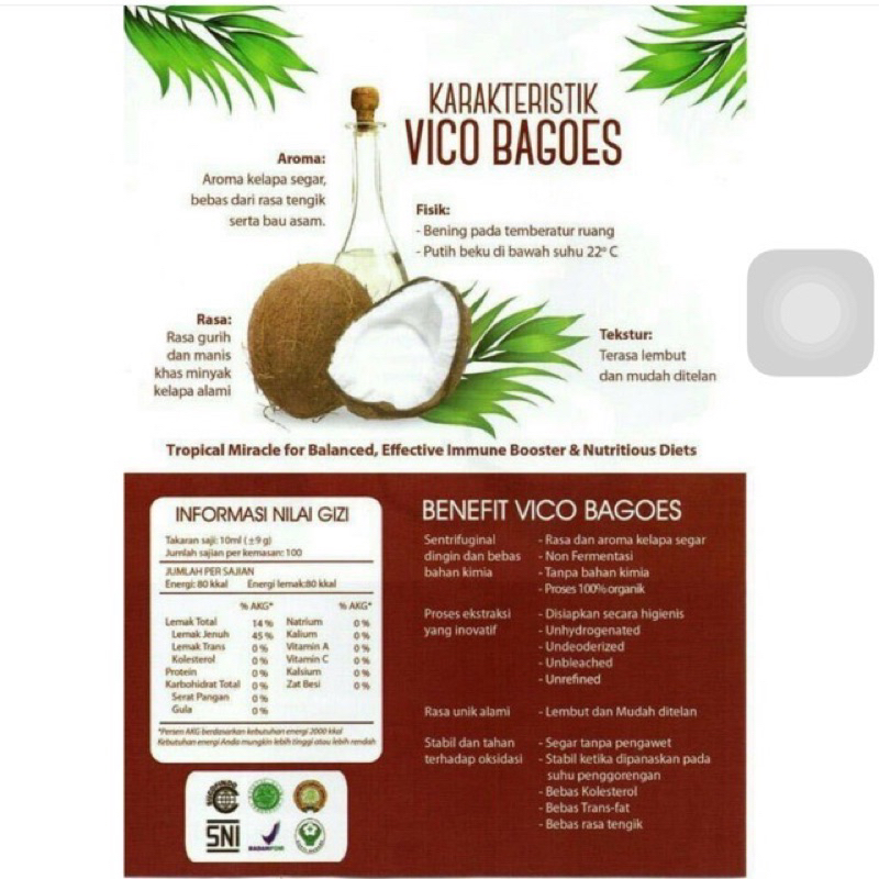 Jual VCO minyak kelapa virgin coconut oil 250ml repack | Shopee Indonesia