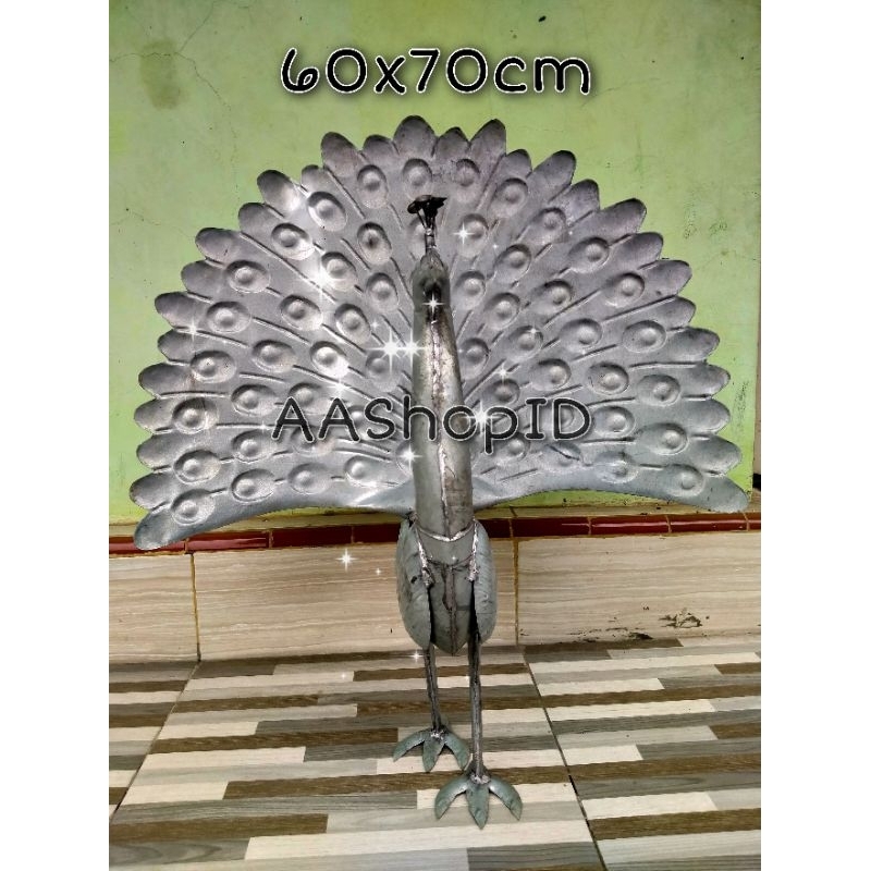 Jual Ornamen pagar besi Plat ukir Burung Merak HANDMADE 3D | Shopee