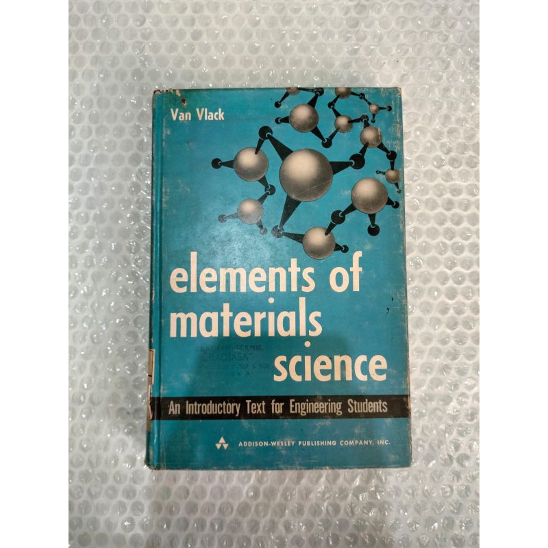 Jual Buku ELEMEMTS OF MATERIALS SCIENCE (ORIGINAL) | Shopee Indonesia