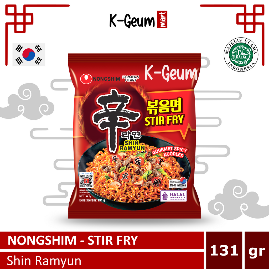 Jual Nongshim Shin Ramyun Stir Fry Mie Instant Korea Halal | Shopee ...