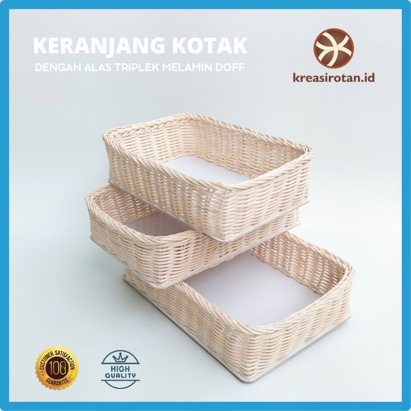 Jual Keranjang Rotan Kotak Kualitas Bahan Terbaik Shopee Indonesia