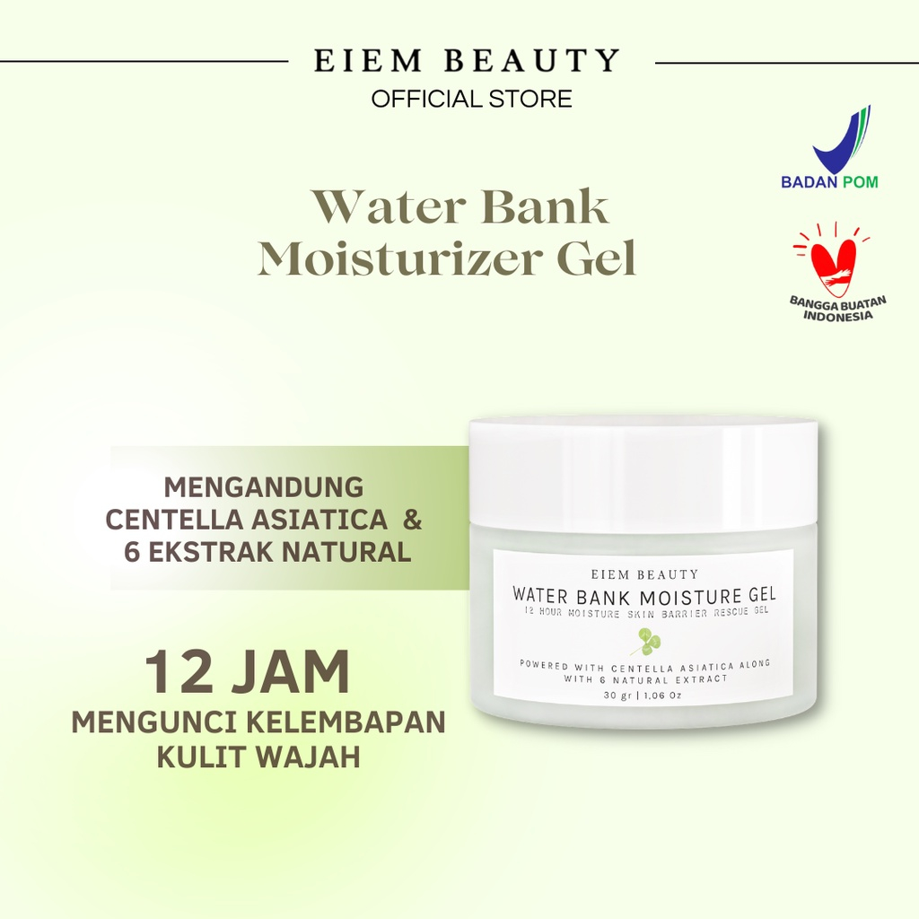 Jual Eiem Beauty Water Bank Moisturizer Gel Calming Pelembab Wajah