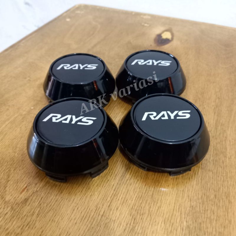 Jual dop velg racing RAYS kerucut hitam diameter 6.5 cm | Shopee Indonesia