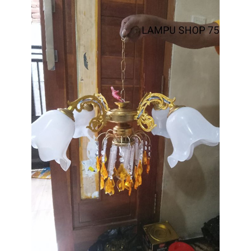 Jual Lampu Hias Gantung Ruang Tamu Ruang Tengah Cabang Tulip Bohlam Shopee Indonesia