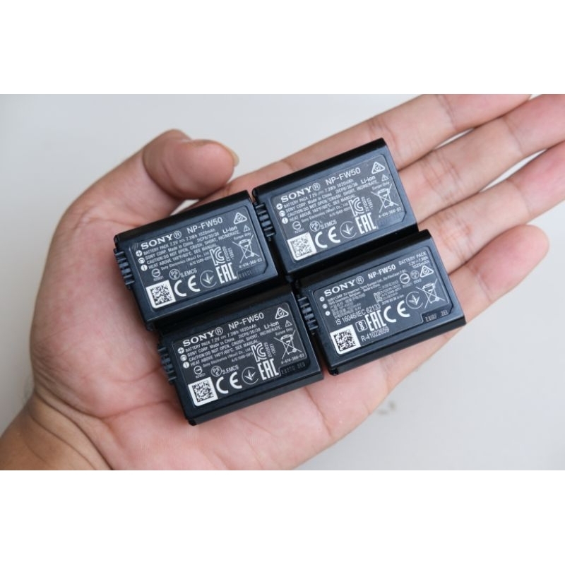Jual BATERAI BATTRAY NPFW50 ORI SECOND A7 BATTERY FOR A6000 A6300 A7II