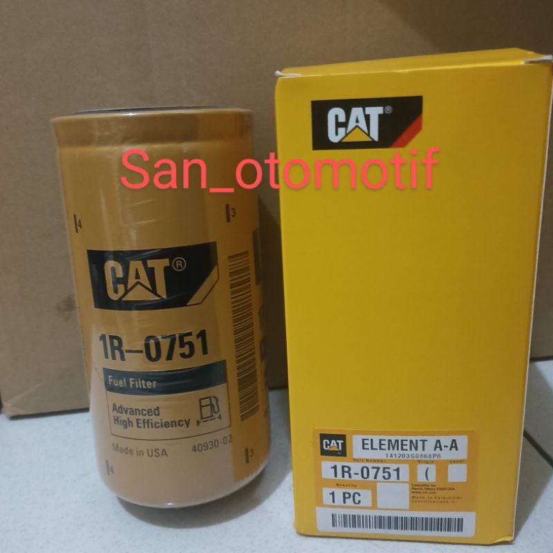 Jual Fuel Filter CAT 1R-0751 filter solar IR-0751 | Shopee Indonesia
