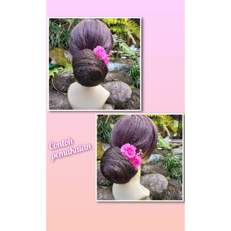 Jual sanggul bulat/sanggul bali/hairdo/cepol korea Shopee Indonesia