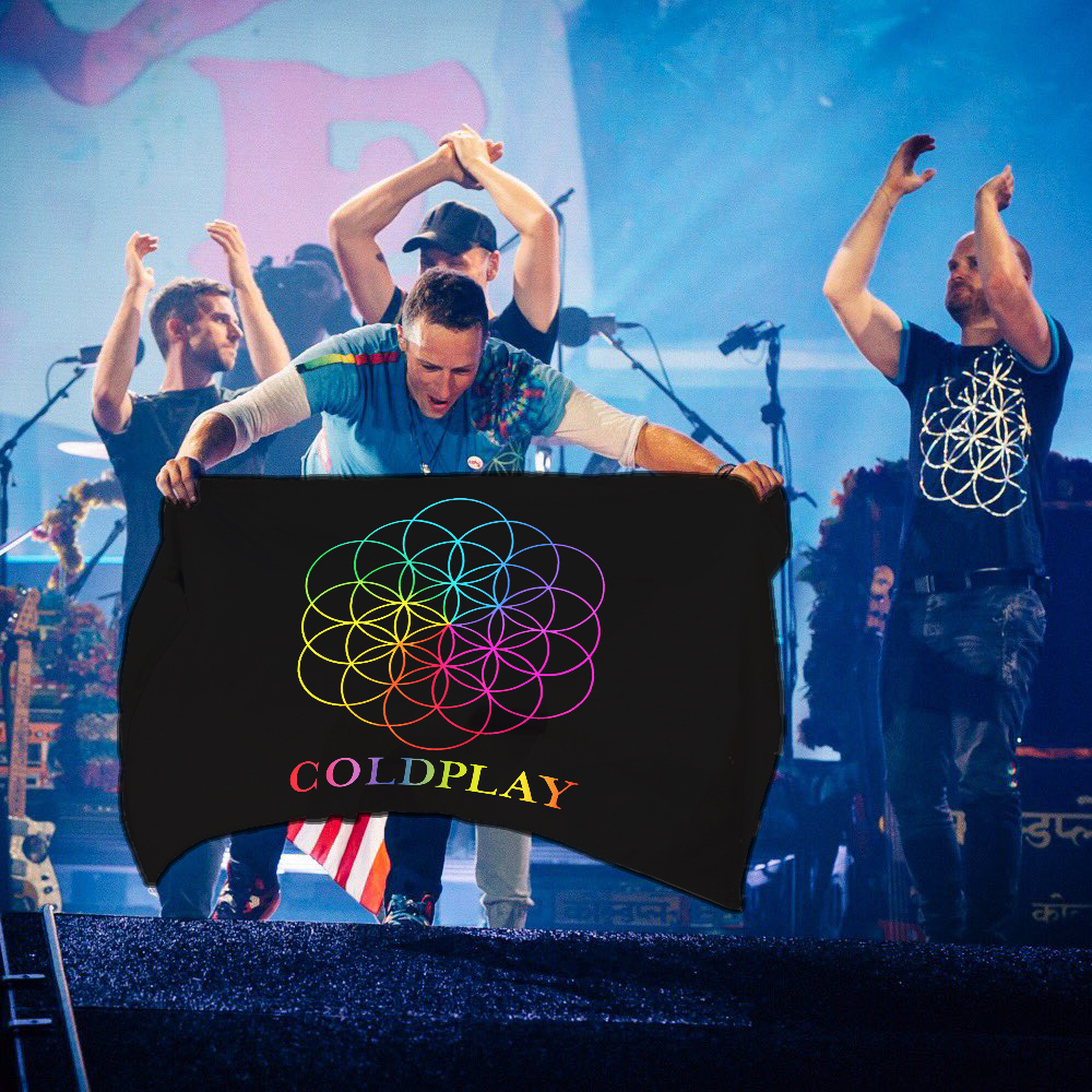 Jual Bendera Band Coldplay Konser Jakarta Indonesia 2023 Music Of The