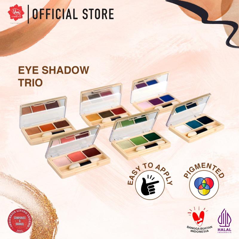 Jual Viva Queen Eye Shadow - Trio (tersedia 6 varian kombinasi warna ...