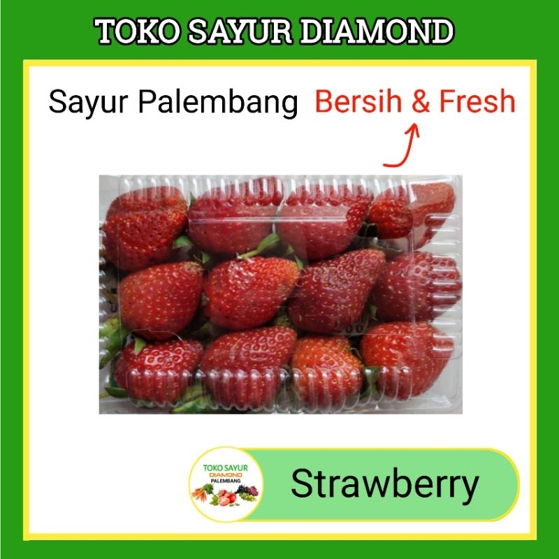 Jual Buah Strawberry Per Cup - Buahan Segar Fresh Online Palembang ...