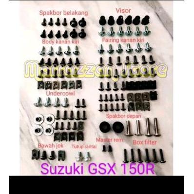 Jual Gratis Ongkir Cod Baut Gsx R Fullset Body Baut Lengkap Gsx R Baut