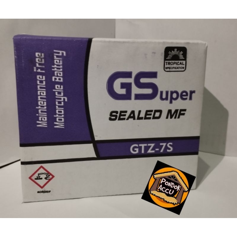 Jual Aki GS GTZ 7S. aki sepeda motor vario 125 150. PCX. Scopy new