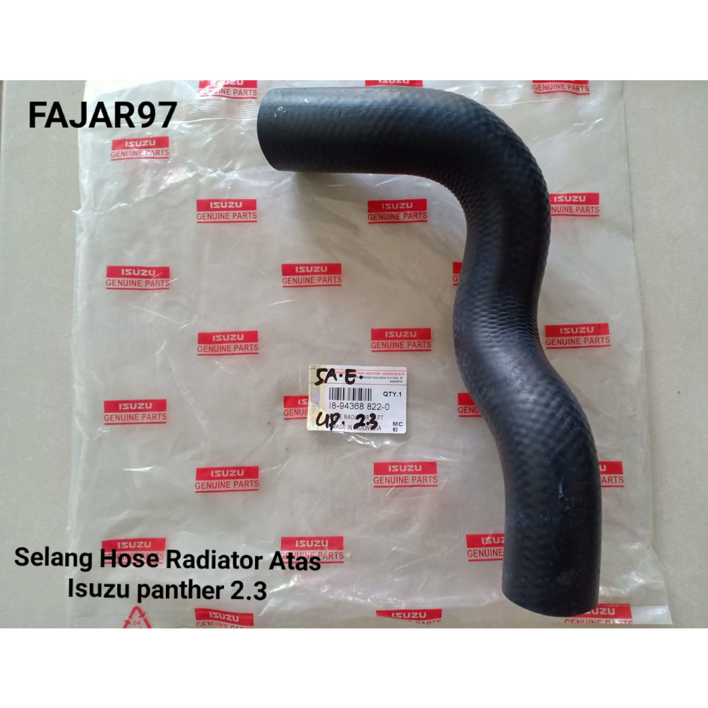 Jual Selang Hose Radiator Inlet(atas)/Outlet(bawah) Panther Kotak 2.3cc ...