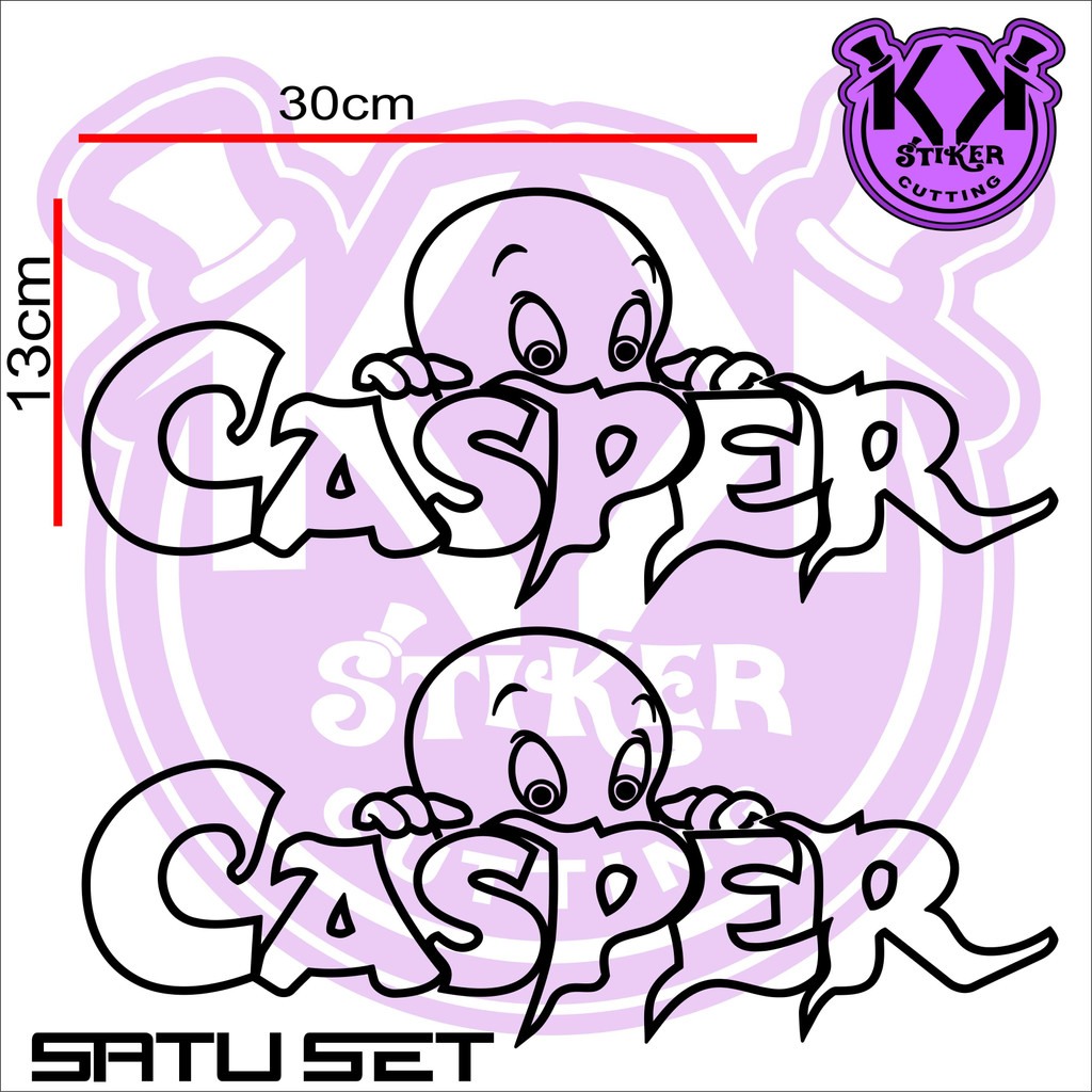Jual STIKER CASPER/SC 067/STIKER CATING CASPER/STIKER BODDY MOTOR ...
