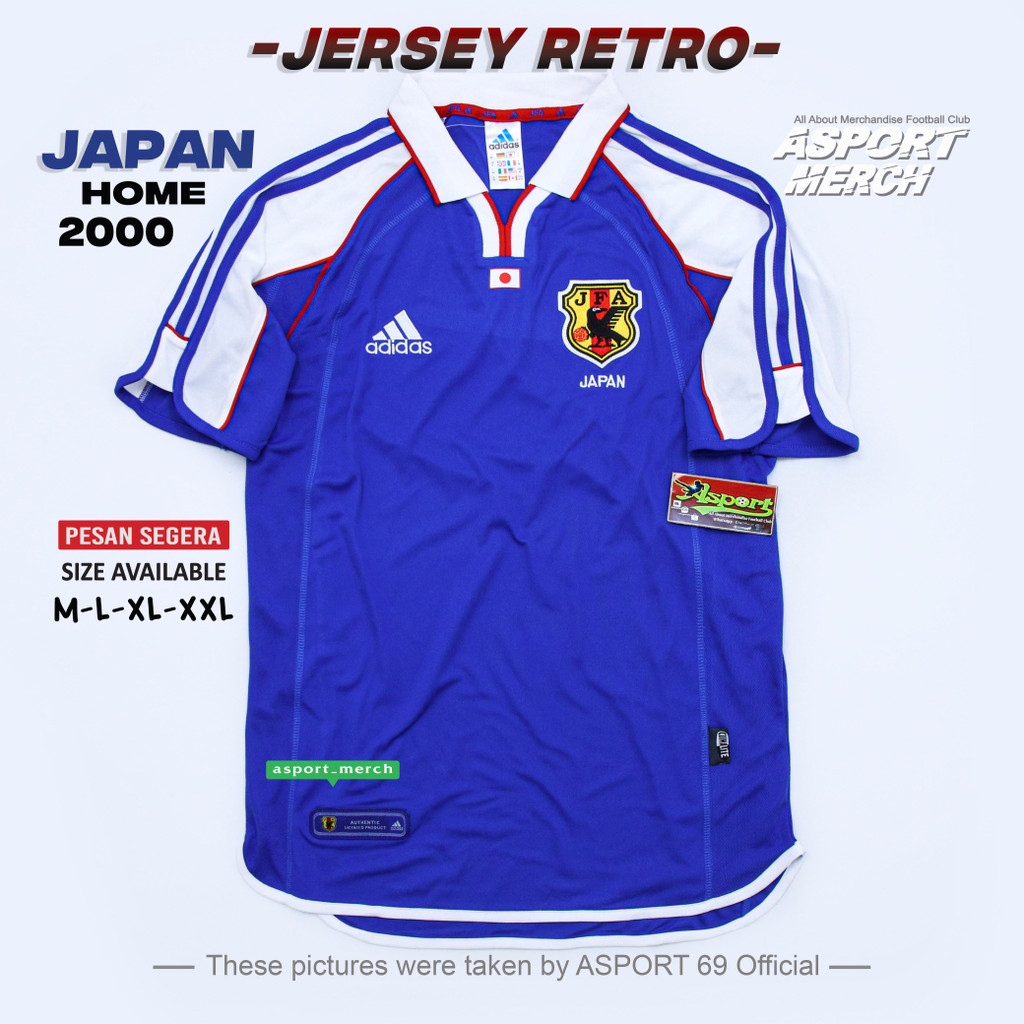 Jual JERSEY BOLA JAPAN VINTAGE HOME 2000 SOCCER JERSEY RETRO JEPANG