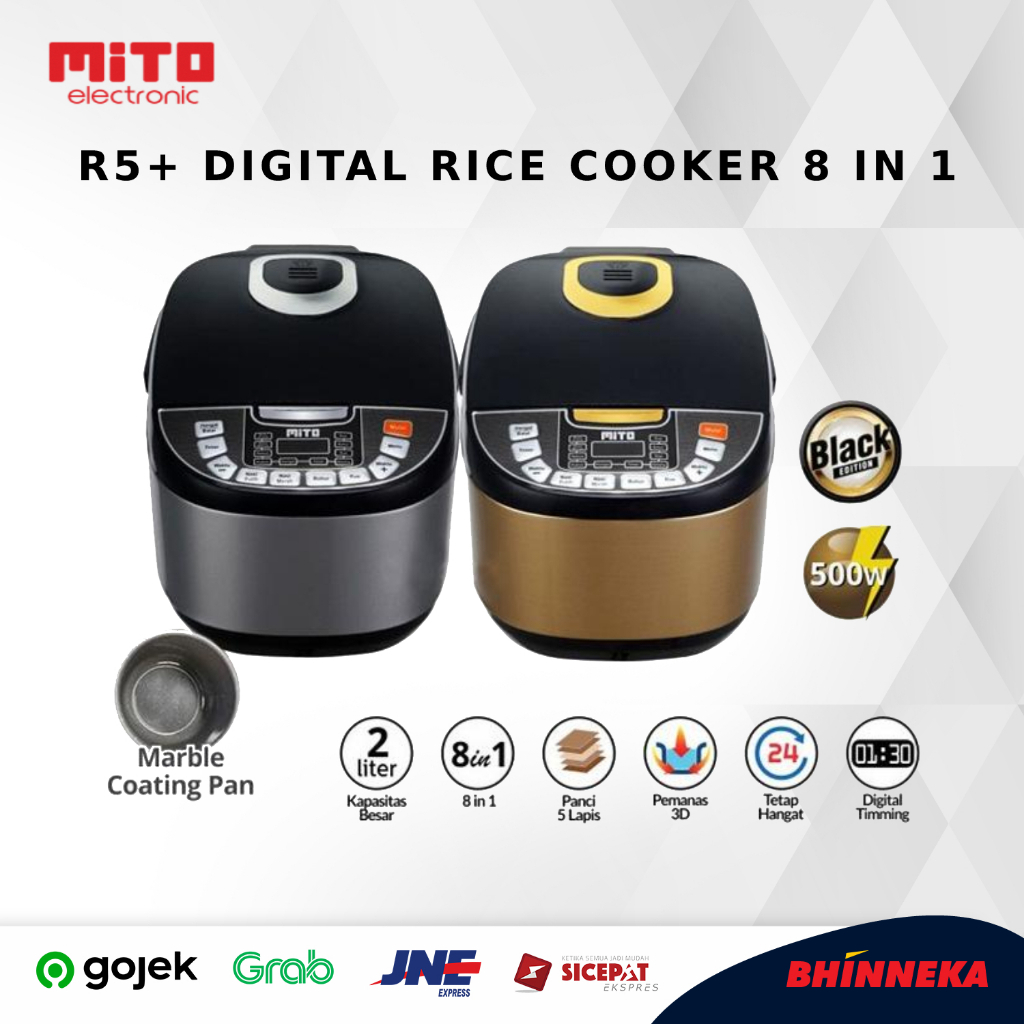 Jual MITO R5+ Digital Rice Cooker 8 In 1 Shopee Indonesia