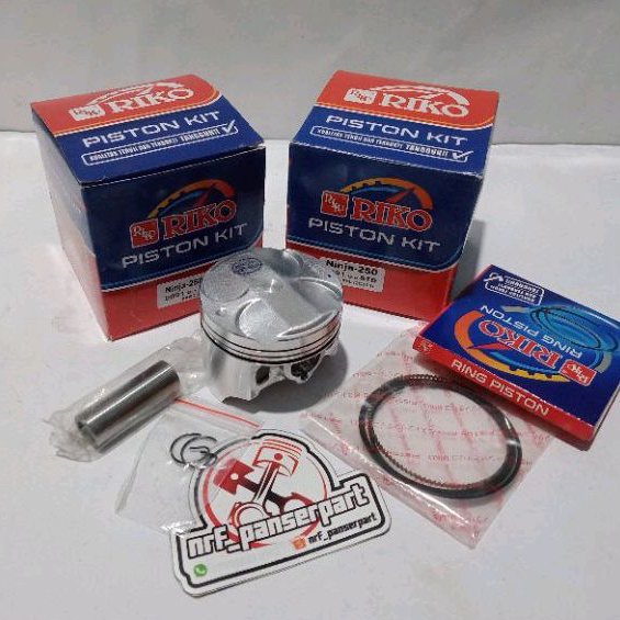 Jual PISTON KIT SEHER SET RING KAWASAKI NINJA 250 KARBU OS/OVER SIZE ...
