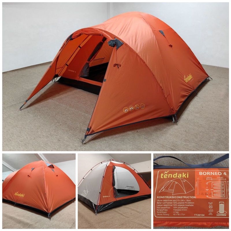 Jual Tendaki Tenda Camping Borneo Kapasitas Orang Shopee Indonesia